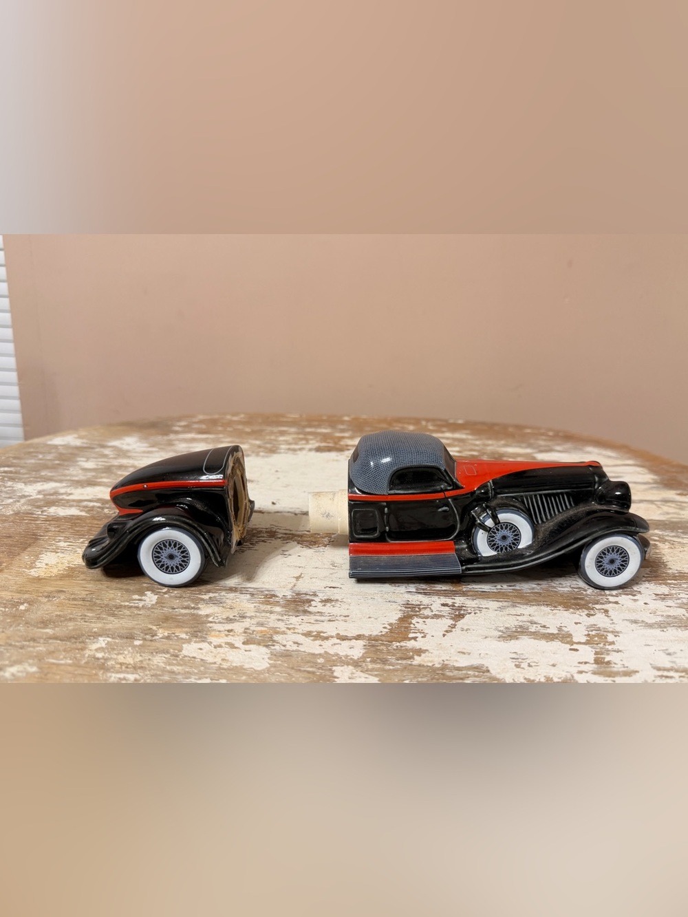 Vintage Auburn 1932 Boattail Speedster Handcrafted In Brazil for Avon, 1983